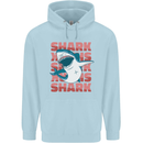 A Great White Shark Childrens Kids Hoodie Light Blue