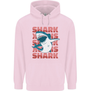 A Great White Shark Childrens Kids Hoodie Light Pink