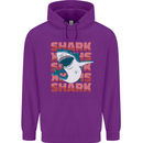 A Great White Shark Childrens Kids Hoodie Purple