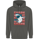 A Great White Shark Childrens Kids Hoodie Storm Grey