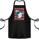 A Great White Shark Cotton Apron 100% Organic Black