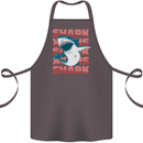 A Great White Shark Cotton Apron 100% Organic Dark Grey