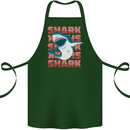 A Great White Shark Cotton Apron 100% Organic Forest Green