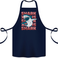A Great White Shark Cotton Apron 100% Organic Navy Blue