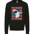 A Great White Shark Kids Sweatshirt Jumper Black