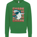 A Great White Shark Kids Sweatshirt Jumper Irish Green