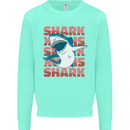 A Great White Shark Kids Sweatshirt Jumper Peppermint