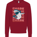 A Great White Shark Kids Sweatshirt Jumper Red