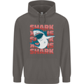 A Great White Shark Mens 80% Cotton Hoodie Charcoal