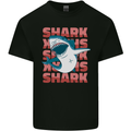 A Great White Shark Mens Cotton T-Shirt Tee Top Black