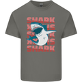 A Great White Shark Mens Cotton T-Shirt Tee Top Charcoal