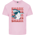 A Great White Shark Mens Cotton T-Shirt Tee Top Light Pink