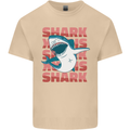 A Great White Shark Mens Cotton T-Shirt Tee Top Sand