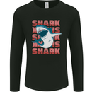A Great White Shark Mens Long Sleeve T-Shirt Black