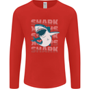 A Great White Shark Mens Long Sleeve T-Shirt Red