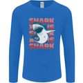 A Great White Shark Mens Long Sleeve T-Shirt Royal Blue