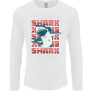 A Great White Shark Mens Long Sleeve T-Shirt White