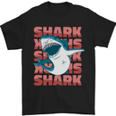 A Great White Shark Mens T-Shirt Cotton Gildan Black