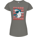 A Great White Shark Womens Petite Cut T-Shirt Charcoal