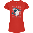 A Great White Shark Womens Petite Cut T-Shirt Red