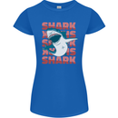 A Great White Shark Womens Petite Cut T-Shirt Royal Blue