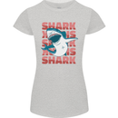 A Great White Shark Womens Petite Cut T-Shirt Sports Grey