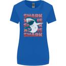 A Great White Shark Womens Wider Cut T-Shirt Royal Blue