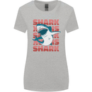 A Great White Shark Womens Wider Cut T-Shirt Sports Grey