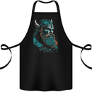 A Green Viking Elder Valhalla Odin Norse Gods Cotton Apron 100% Organic Black