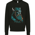 A Green Viking Elder Valhalla Odin Norse Gods Kids Sweatshirt Jumper Black