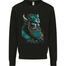 A Green Viking Elder Valhalla Odin Norse Gods Kids Sweatshirt Jumper Black