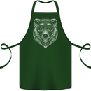 A Grizzly Bear Cotton Apron 100% Organic Forest Green
