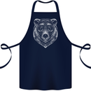 A Grizzly Bear Cotton Apron 100% Organic Navy Blue