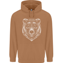 A Grizzly Bear Mens 80% Cotton Hoodie Caramel Latte