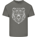 A Grizzly Bear Mens Cotton T-Shirt Tee Top Charcoal