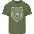 A Grizzly Bear Mens Cotton T-Shirt Tee Top Military Green