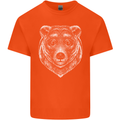 A Grizzly Bear Mens Cotton T-Shirt Tee Top Orange