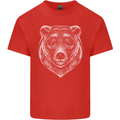 A Grizzly Bear Mens Cotton T-Shirt Tee Top Red