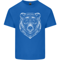 A Grizzly Bear Mens Cotton T-Shirt Tee Top Royal Blue