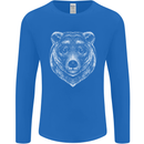 A Grizzly Bear Mens Long Sleeve T-Shirt Royal Blue