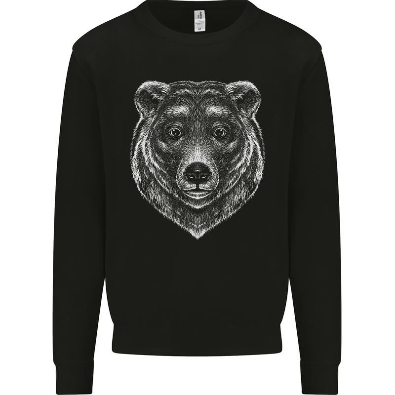 A Grizzly Bear Mens Sweatshirt Jumper Black