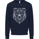 A Grizzly Bear Mens Sweatshirt Jumper Navy Blue