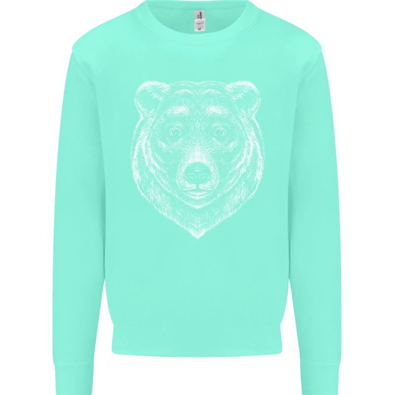 A Grizzly Bear Mens Sweatshirt Jumper Peppermint