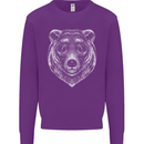 A Grizzly Bear Mens Sweatshirt Jumper Purple