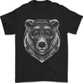 A Grizzly Bear Mens T-Shirt 100% Cotton Black