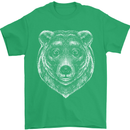 A Grizzly Bear Mens T-Shirt 100% Cotton Irish Green