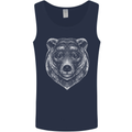 A Grizzly Bear Mens Vest Tank Top Navy Blue