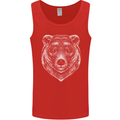 A Grizzly Bear Mens Vest Tank Top Red
