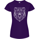 A Grizzly Bear Womens Petite Cut T-Shirt Purple