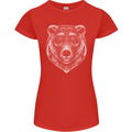 A Grizzly Bear Womens Petite Cut T-Shirt Red